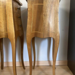 Pair of fine Louis XV style side tables