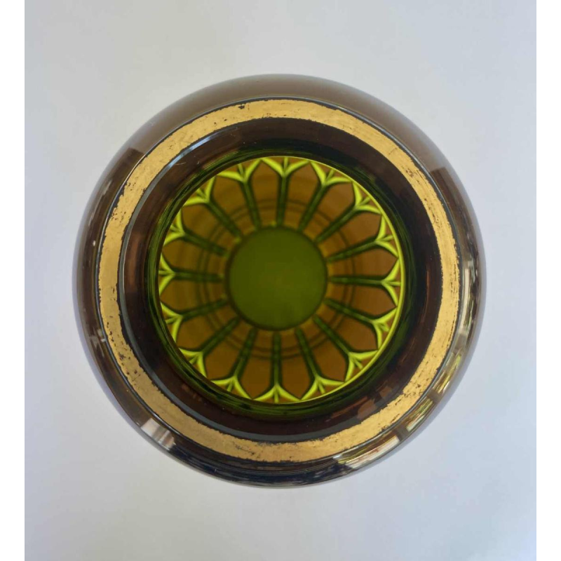 Léon Ledru / Val Saint Lambert “Danse de Flore“ vase viennois en cristal, ca 1900-1920