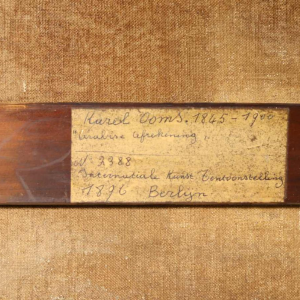 Karel OOMS 'Arab settlement' orientalist painting oil on canvas, 1894