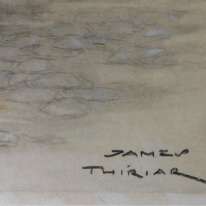 THIRIAR James – drawing – pencil and watercolor on paper, early 20th century