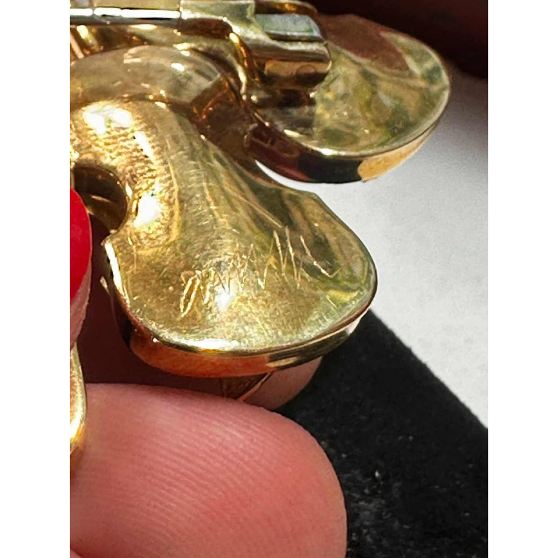 Arman, broche/hanger van goud, versierd met violen, nieuw realisme 20e eeuw