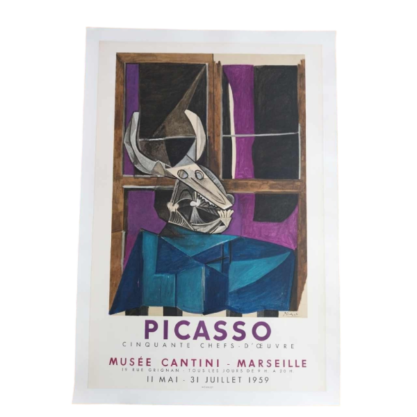 Pablo PICASSO / Mourlot druk, affiche Musée Cantini Marseille 1959