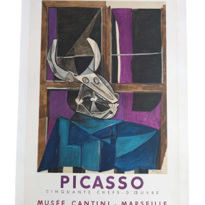 Pablo PICASSO / Mourlot impression, affiche Musée Cantini Marseille 1959
