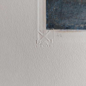 Louis ICART “Paravent rouge“ eau forte / aquatinte sur papier, 1933