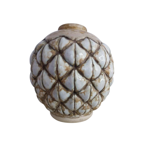 Joseph MOUGIN, Art Deco ‘African Pine’ vase cast stoneware, circa 1930