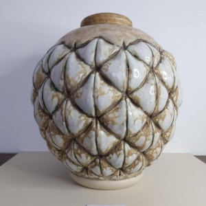Joseph MOUGIN, Art Deco ‘African Pine’ vase cast stoneware, circa 1930
