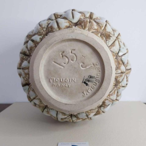 Joseph MOUGIN, vase “Pin d'Afrique“ Art Déco en grès moulé, circa 1930