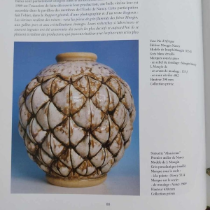 Joseph MOUGIN, Art Deco ‘African Pine’ vase cast stoneware, circa 1930