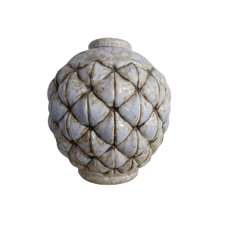 Joseph MOUGIN, Art Deco ‘African Pine’ vase, cast stoneware, circa 1930