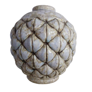 Joseph MOUGIN, Art Deco ‘African Pine’ vase, cast stoneware, circa 1930