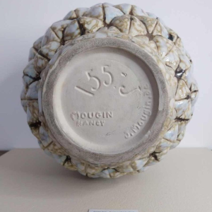 Joseph MOUGIN, vase “Pin d'Afrique“ Art Déco, en grès moulé, circa 1930