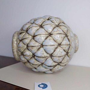 Joseph MOUGIN, Art Deco ‘African Pine’ vase, cast stoneware, circa 1930