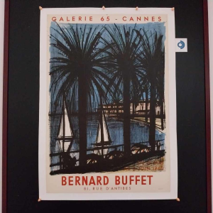 Bernard BUFFET / Mourlot impression, affiche exposition “Galerie 65 - Cannes“ 1960