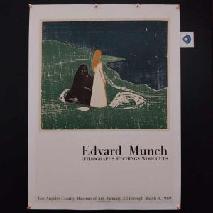 Edvard MUNCH - Mourlot impression, affiche “Deux femmes au bord de la mer“ 1969