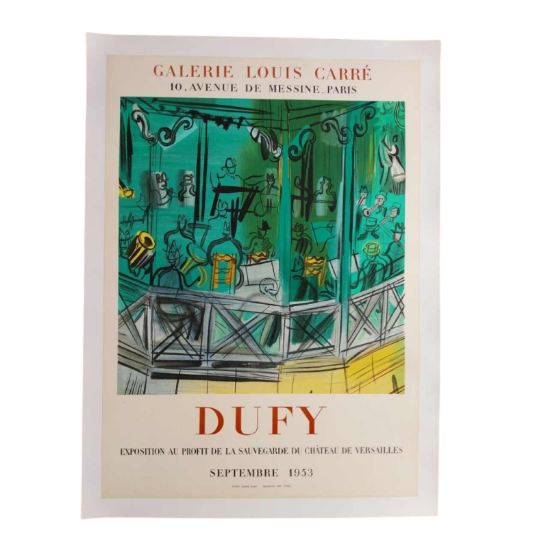 Raoul DUFY - Mourlot impression, Le kiosque à musique, 1953.