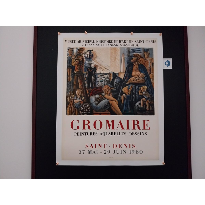 Marcel GROMAIRE / Mourlot impressie - De Emigranten - lithografisch poster 1960