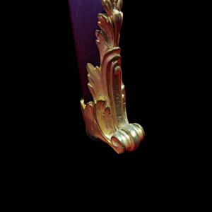 Louis XV Cabaret table, stamped L. CUEUNIERES, marquetry and bronze, late 19th c