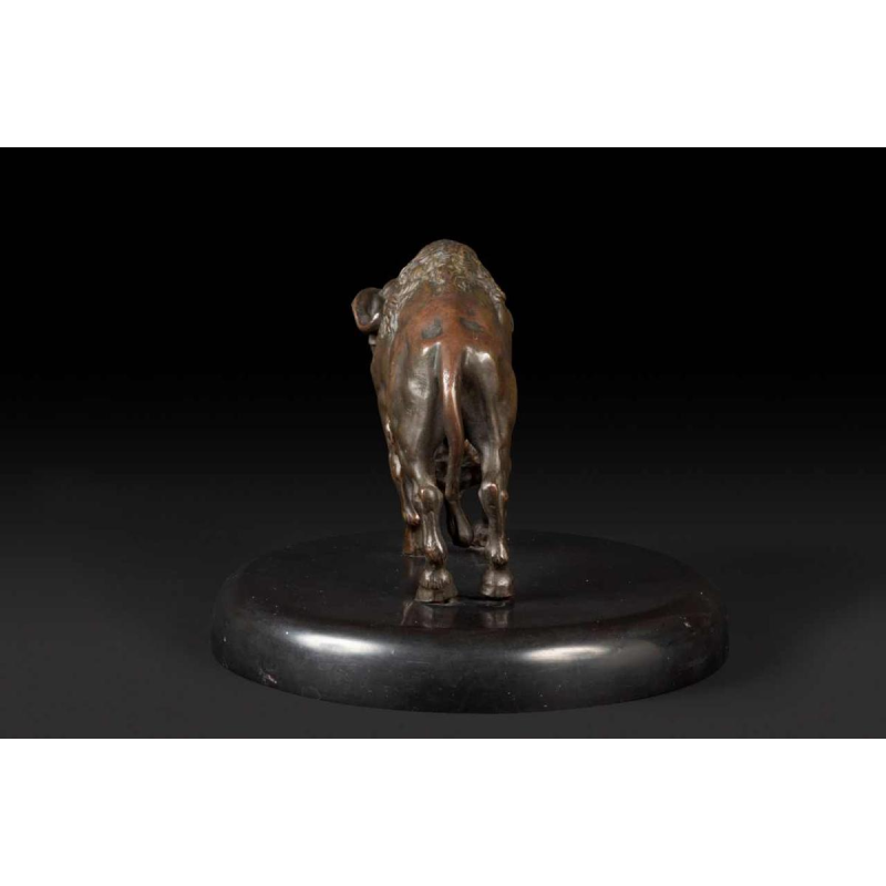 Bronze statuette of an American bison