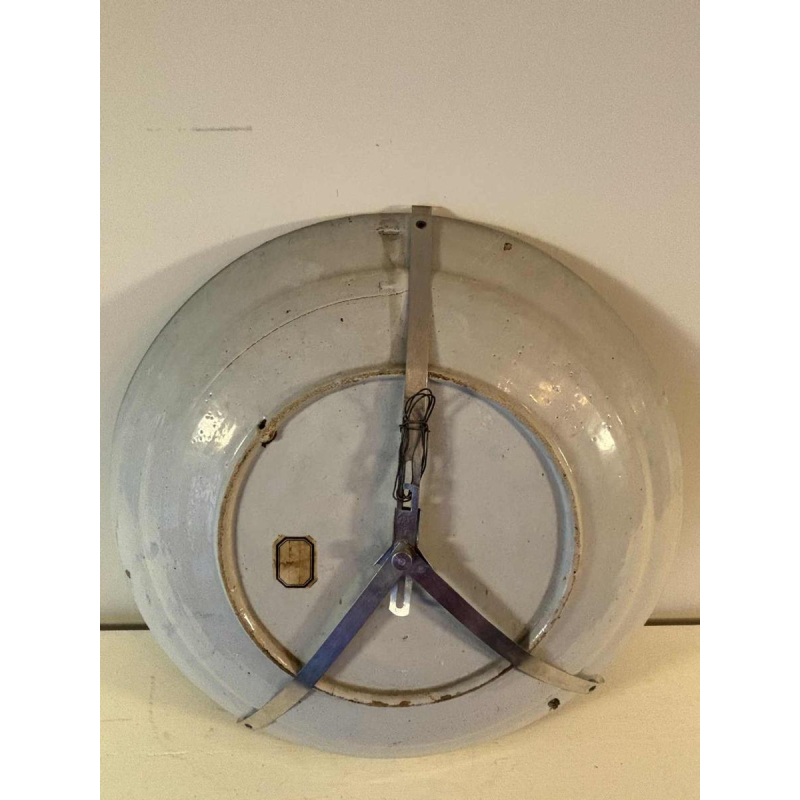 Delft, grand plat circulaire en céramique, Hollande 18e siècle