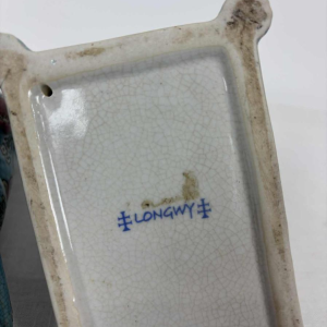 Longwy, paar honden in Longwy email, eind 19e / begin 20e eeuw