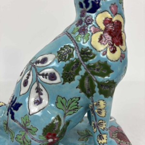 Longwy, paar honden in Longwy email, eind 19e / begin 20e eeuw