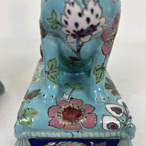 Longwy, paar honden in Longwy email, eind 19e / begin 20e eeuw