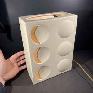 Keramische tafellamp, Ontwerp Optische Kunst, Stijl Evert Jelle Jelles, ca 1960