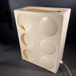 Keramische tafellamp, Ontwerp Optische Kunst, Stijl Evert Jelle Jelles, ca 1960