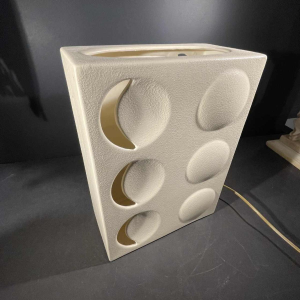 Keramische tafellamp, Ontwerp Optische Kunst, Stijl Evert Jelle Jelles, ca 1960