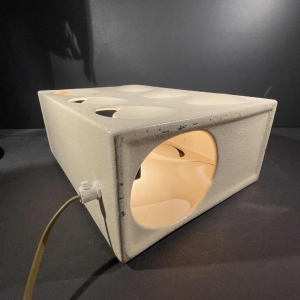 Keramische tafellamp, Ontwerp Optische Kunst, Stijl Evert Jelle Jelles, ca 1960