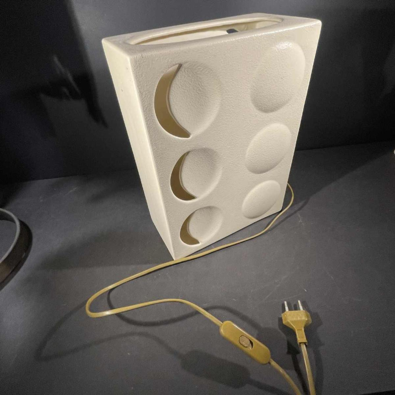 Lampe à poser en céramique, Design Optic Art, Style Evert Jelle Jelles, ca 1960s