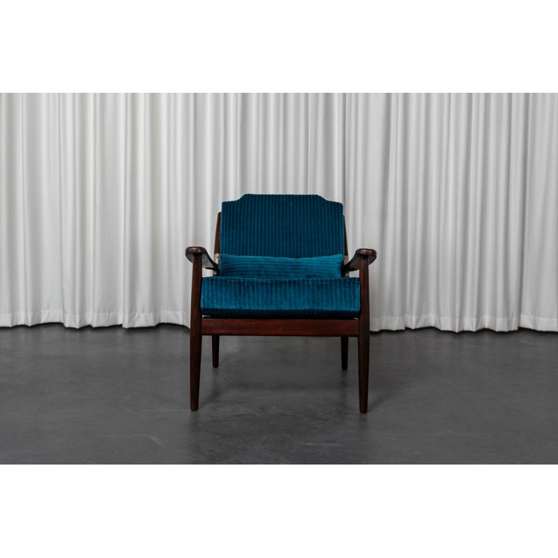 Pair of Scandinavian teak armchairs, 1960