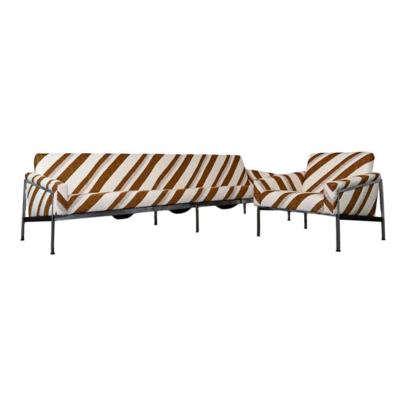 Wolfgang Herren pour Lübke, canapé et fauteuil, Allemagne 1960