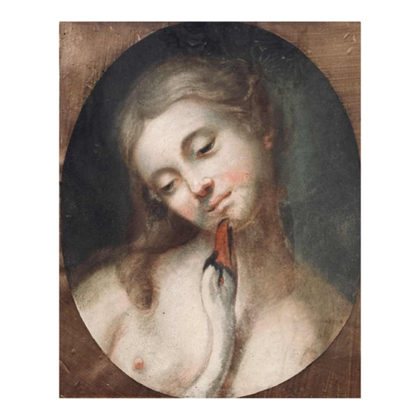 Ècole française “Léda et le cygne“ pastel sur papier, 19e siècle