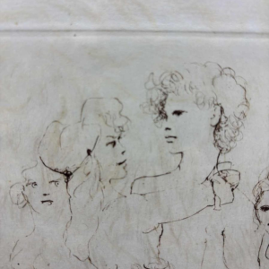 Leonor Fini (1907-1996), originele diepdruk, gesigneerd door de kunstenaar