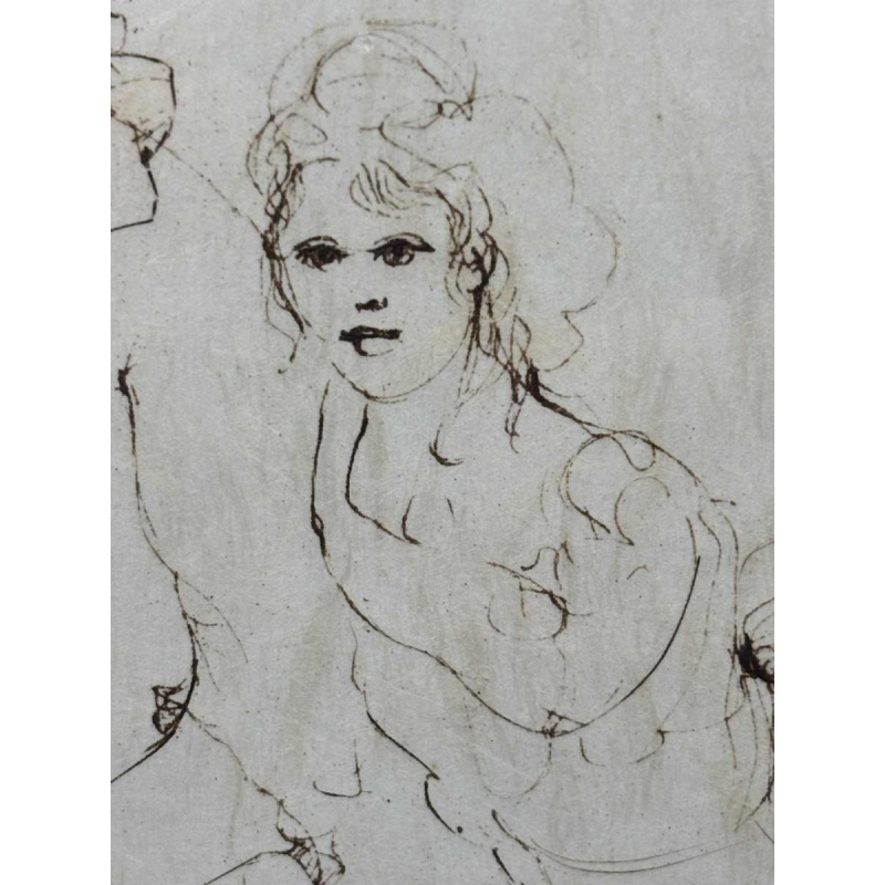 Leonor Fini (1907-1996), estampe originale en taille douce, signée par l'artiste