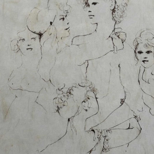 Leonor Fini (1907-1996), Original intaglio print, signed by the artist