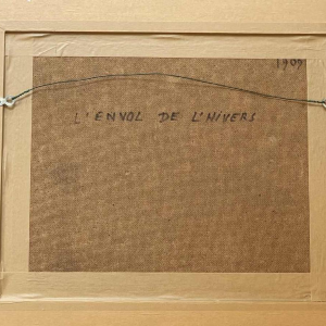 Carl PREVOT (1933-): L'envol de l'hiver 1969 hsp 33x41 cm