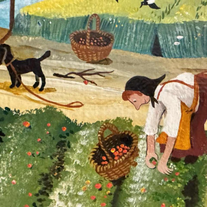 Marie-Louise BATARDY « L’été » peinture acrylique sur toile, ca 1980