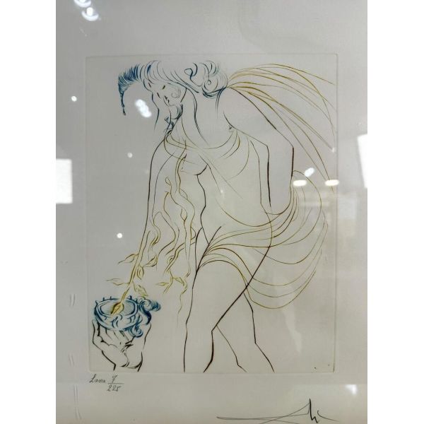 Salvador Dali "The Offered Cup", lithograph 1974