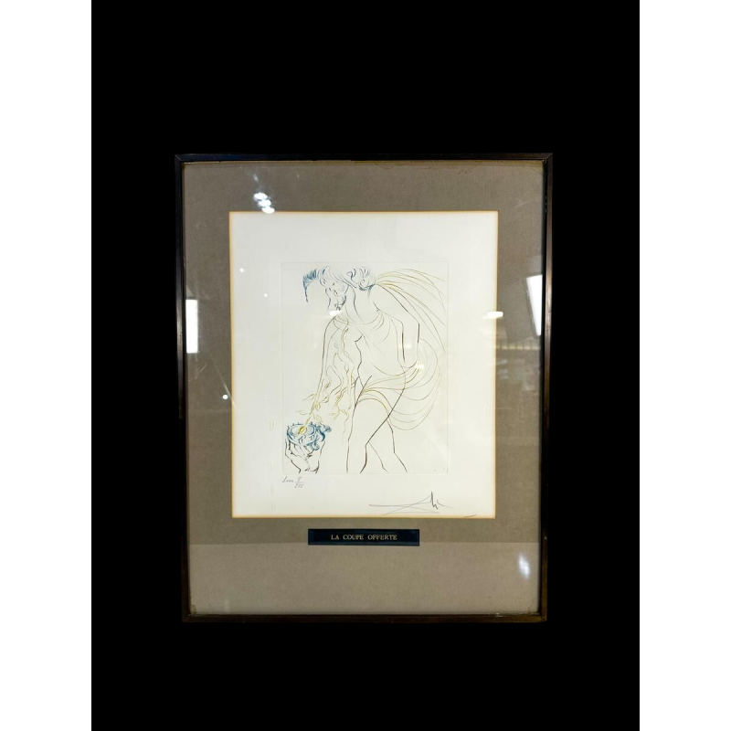 Salvador Dali "The Offered Cup", lithograph 1974
