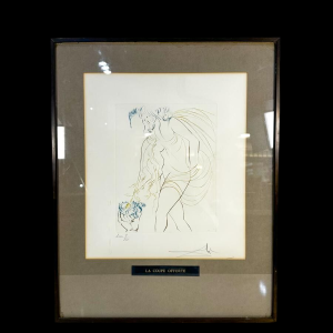 Salvador Dali "De aangeboden beker", lithografie 1974