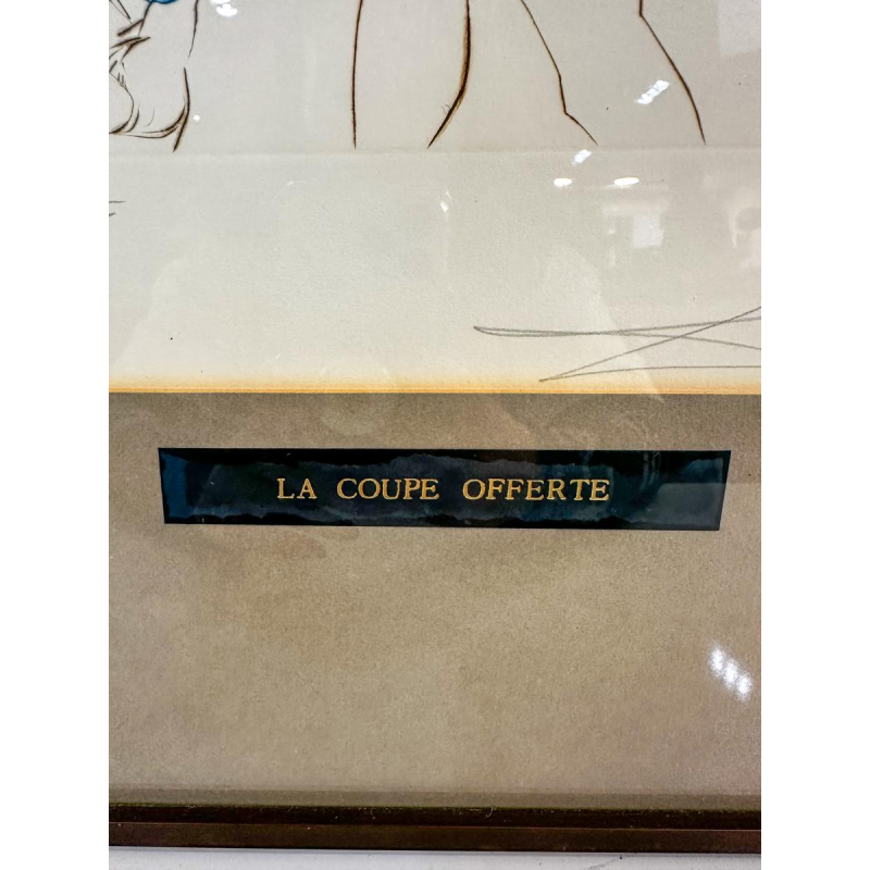 Salvador Dali "La Coupe Offerte", lithographie 1974
