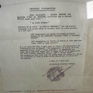 Salvador Dali "De aangeboden beker", lithografie 1974