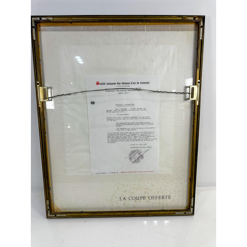 Salvador Dali "The Offered Cup", lithograph 1974