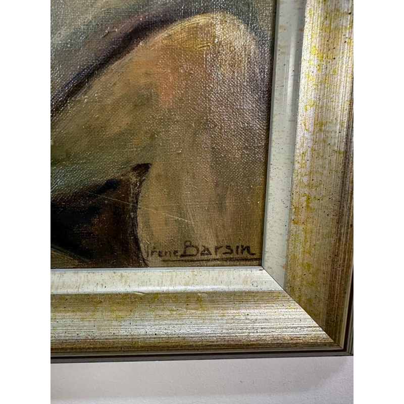 Irène Barsin, Nu féminin, huile sur toile, 20e siècle