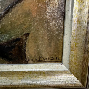 Irène Barsin, Nu féminin, huile sur toile, 20e siècle