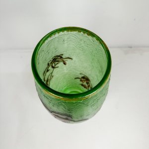 Montjoye "Isabelle Debacker", vase Art Nouveau aux chrysanthèmes, début XXe s