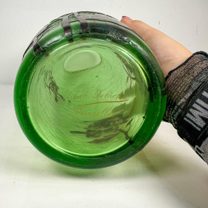 Montjoye "Isabelle Debacker", vase Art Nouveau aux chrysanthèmes, début XXe s