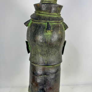 African bronze head, of Yoruba origin